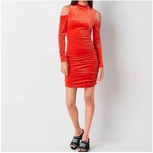 Homecoming Juicy Couture velvet cold shoulder Dress NWOT